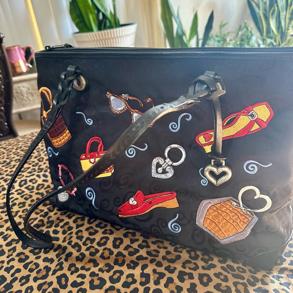 Vintage Limited Edition Embroidered Fashion Patchwork Tote #C231483